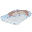 Blue & White Lion Baby Towel, 2, hi-res